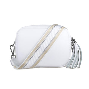 Bags Coco: White Leather & Cream Trim Sole Bliss USA