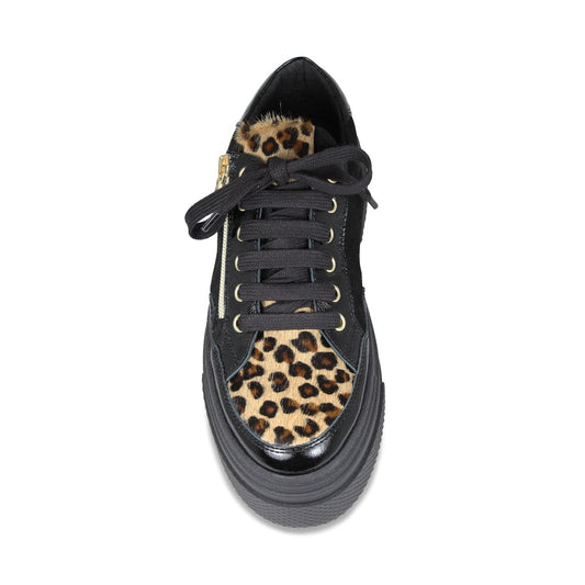 Denver-Fur: Black Patent, Suede & Luxe Leopard Shoes Sole Bliss