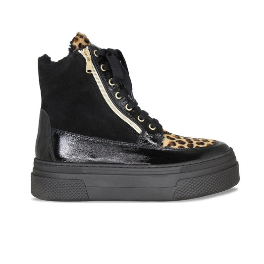 Destiny-Fur: Black Patent, Suede & Luxe Leopard Shoes Sole Bliss