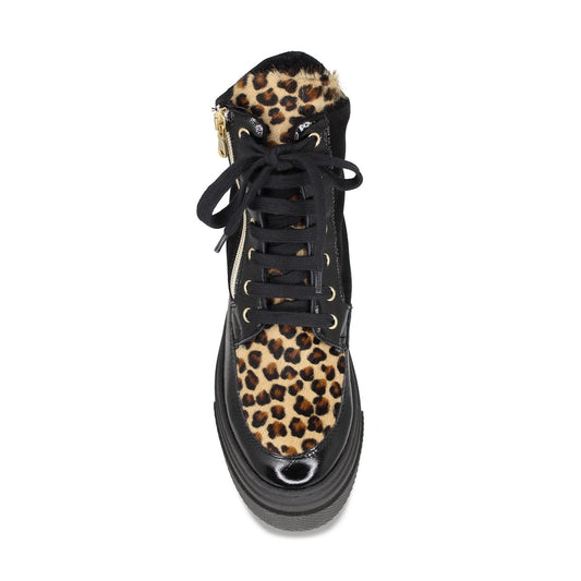 Destiny-Fur: Black Patent, Suede & Luxe Leopard Shoes Sole Bliss