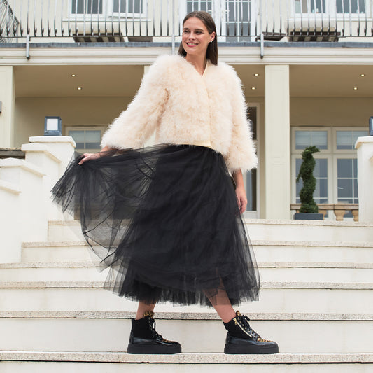 Destiny-Fur: Black Patent, Suede & Luxe Leopard