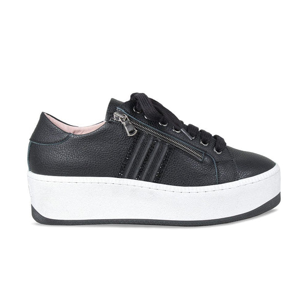 Amazon.com | THATXUAOV Womens Platform Sneakers White Tennis Shoes Casual  Low Top Fashion Sneakers(Black,US5 | Fashion Sneakers