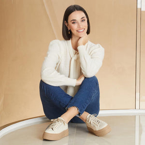 Shoes Diva: Cream Leather Sole Bliss USA