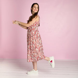 Shoes Diva: White Leather & Pink Multi Sole Bliss USA