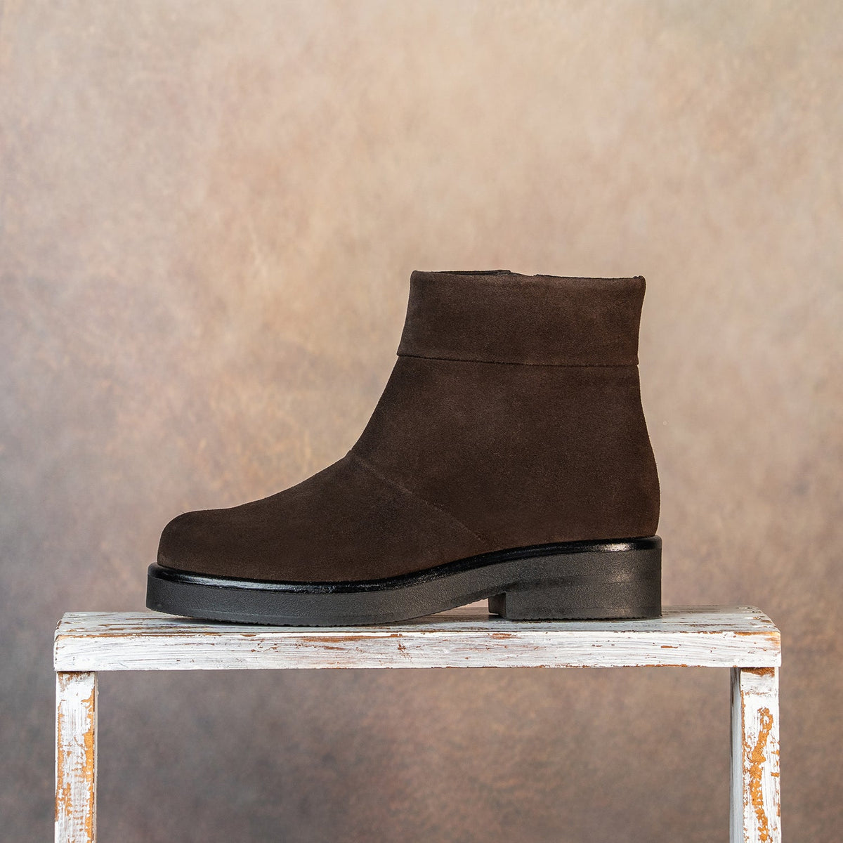 Eleanor: Chocolate Brown Suede Boots Sole Bliss