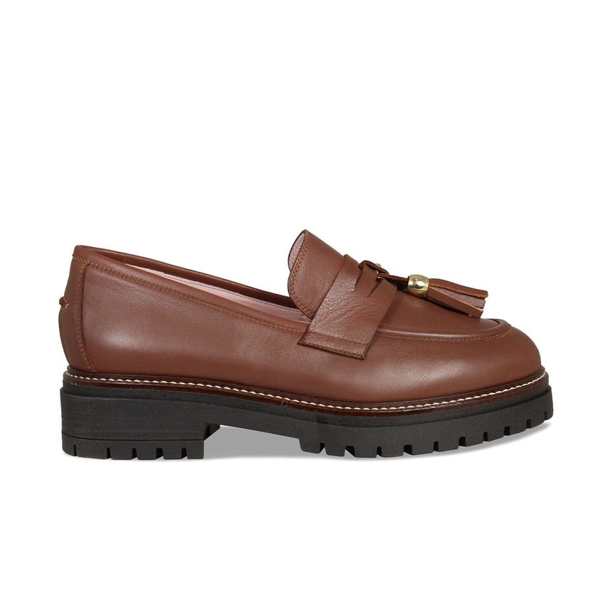Fame: Tan Leather Shoes Sole Bliss