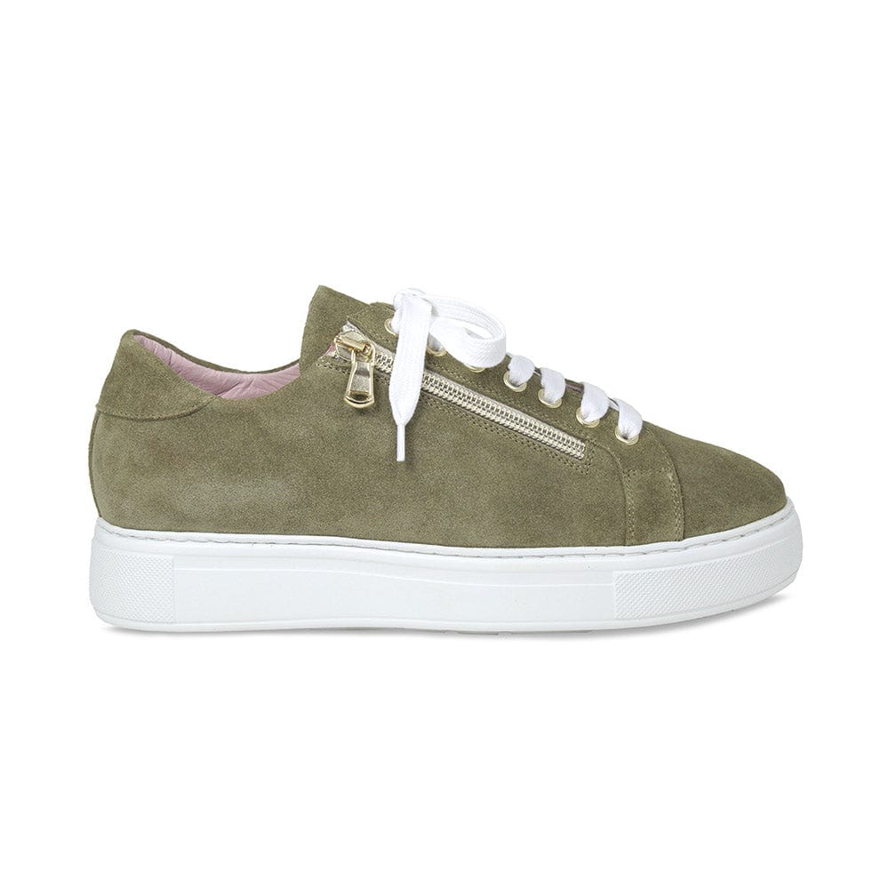 Feather: Olive Suede