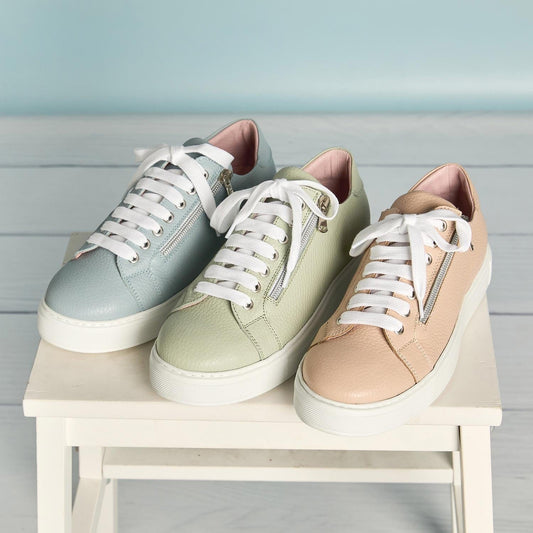 Feather: Blush Leather Shoes Sole Bliss