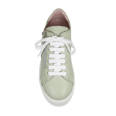 Shoes Feather: Mint Green Leather Sole Bliss USA