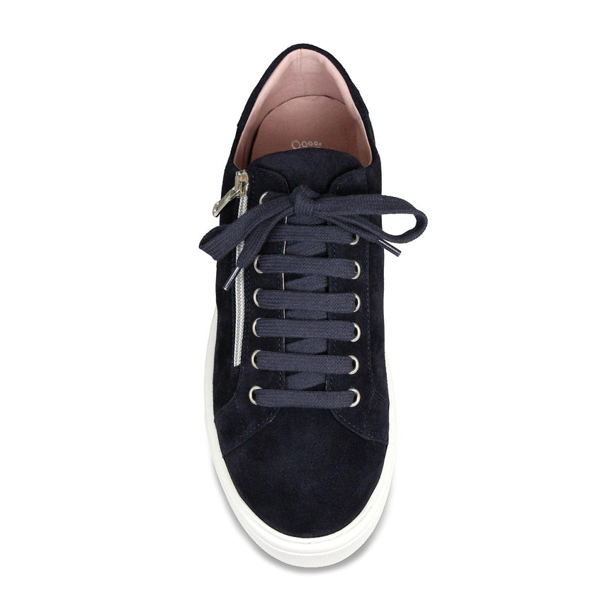 Feather: Navy Suede Shoes Sole Bliss