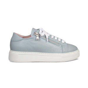 Shoes Feather: Pale Blue Leather Sole Bliss USA