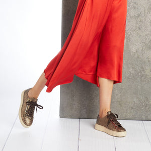 Shoes Feather: Pewter Weave Leather Sole Bliss USA