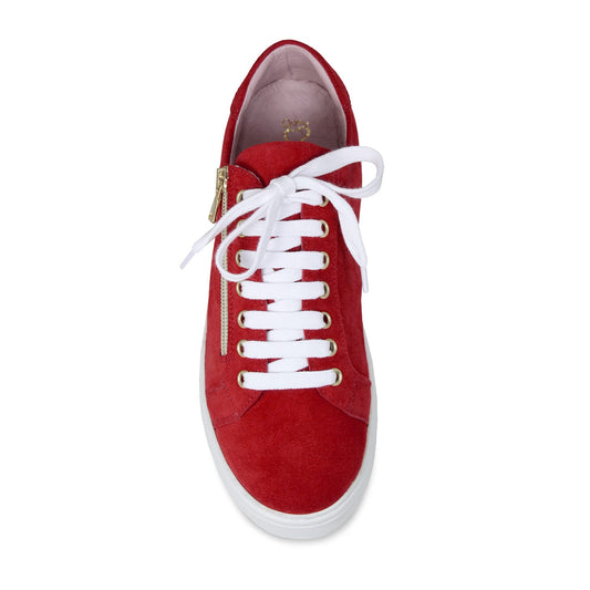 Feather: Red Suede