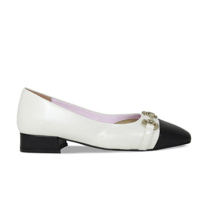 Shoes Felicity: Ivory & Black Leather Sole Bliss USA