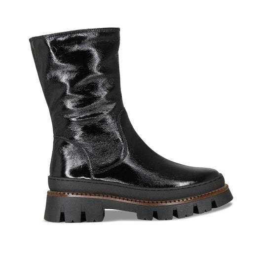 Fen: Black Patent Boots Sole Bliss