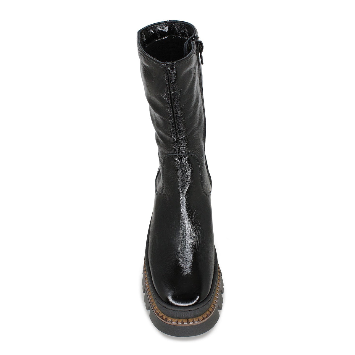 Fen: Black Patent Boots Sole Bliss