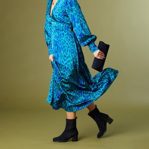 Boots Fern: Navy Suede Sole Bliss USA