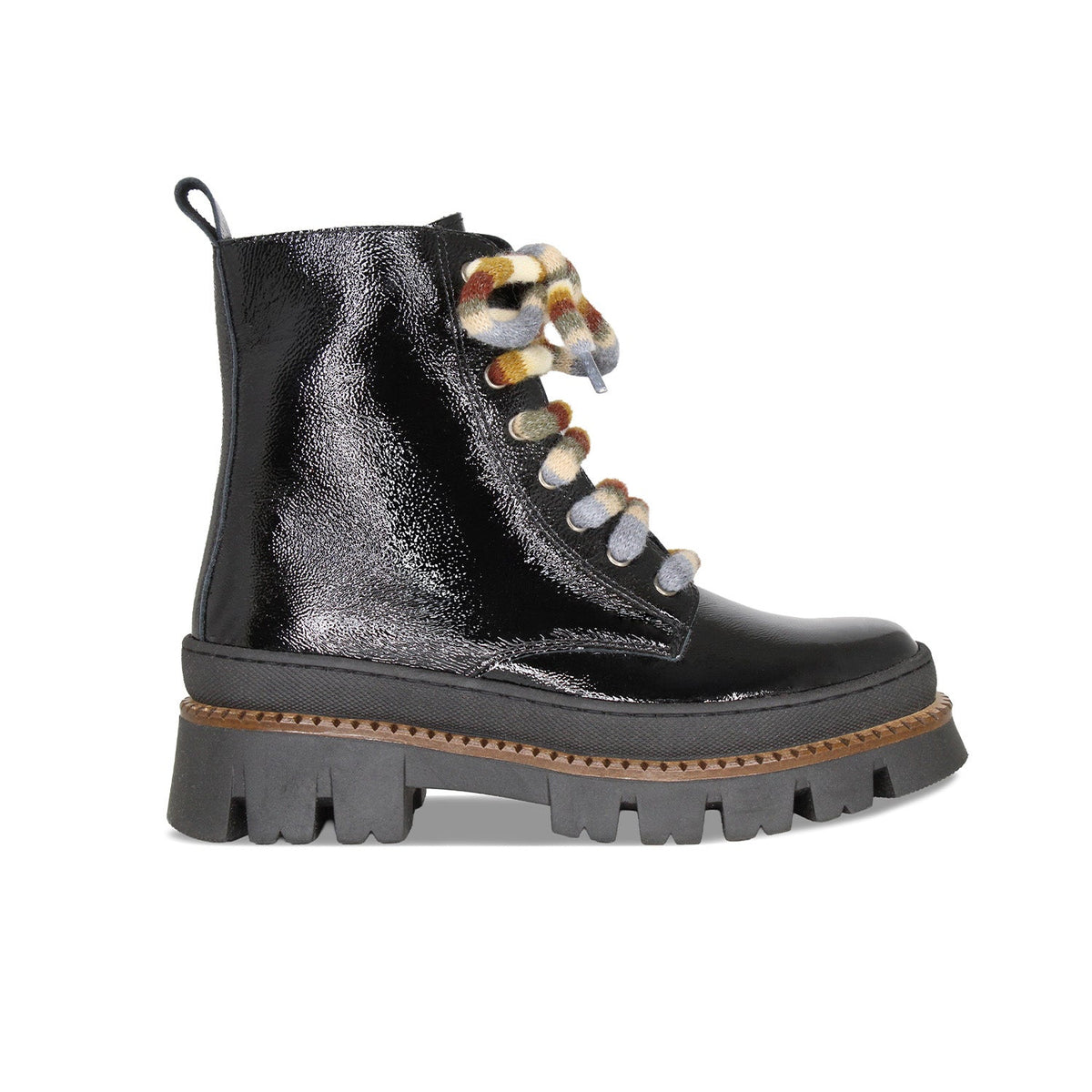 Fjord: Black Patent Boots Sole Bliss