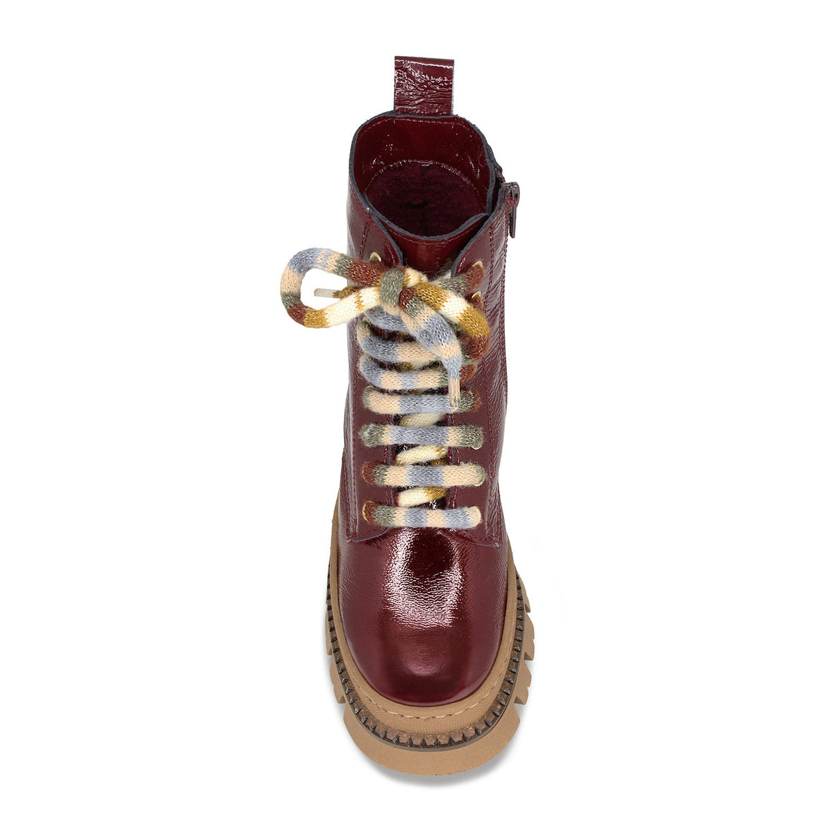 Fjord: Bordeau Patent Boots Sole Bliss