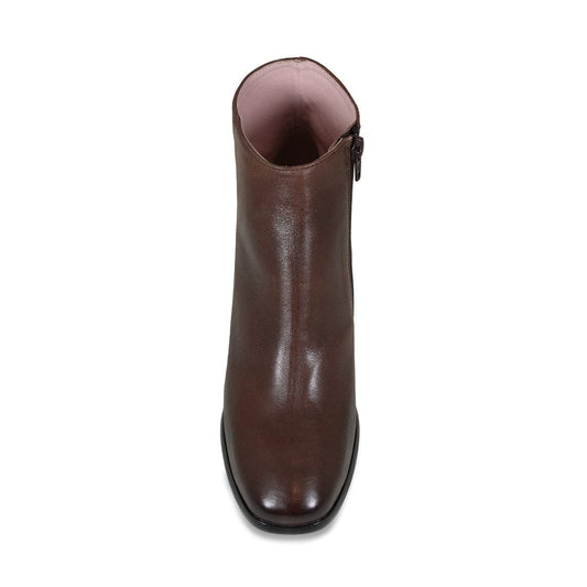 Frankie: Chestnut Leather Boots Sole Bliss