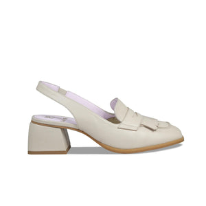 Shoes Gigi: Cream Leather Sole Bliss USA