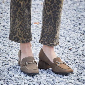 Shoes Giselle: Olive Suede Sole Bliss USA