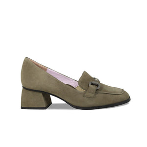 Shoes Giselle: Olive Suede Sole Bliss USA