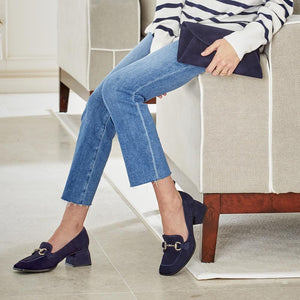 Shoes Giselle: Navy Suede Sole Bliss USA