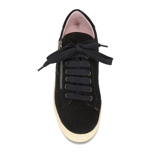 Hampton Star: Black Suede & Glitter Shoes Sole Bliss