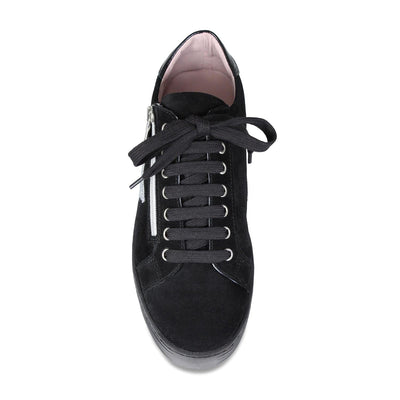 Shoes Harley-Star: Black Suede & Glitter Sole Bliss USA