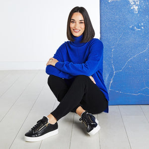 Shoes Harmony: Black Leather & Shearling Sole Bliss USA