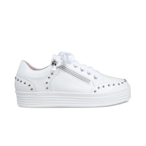 Shoes Haven: White Leather Sole Bliss USA
