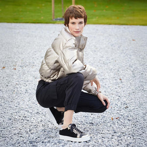 Shoes Hero: Black Leather & Metallic Sole Bliss USA