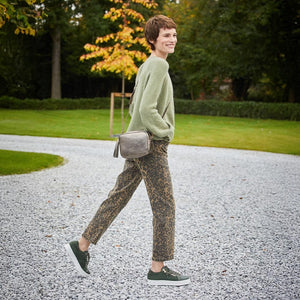 Shoes Hero: Forest Green Leather & Suede Sole Bliss USA