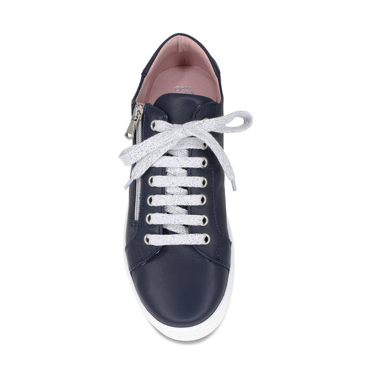 Hero: Navy Leather Shoes Sole Bliss