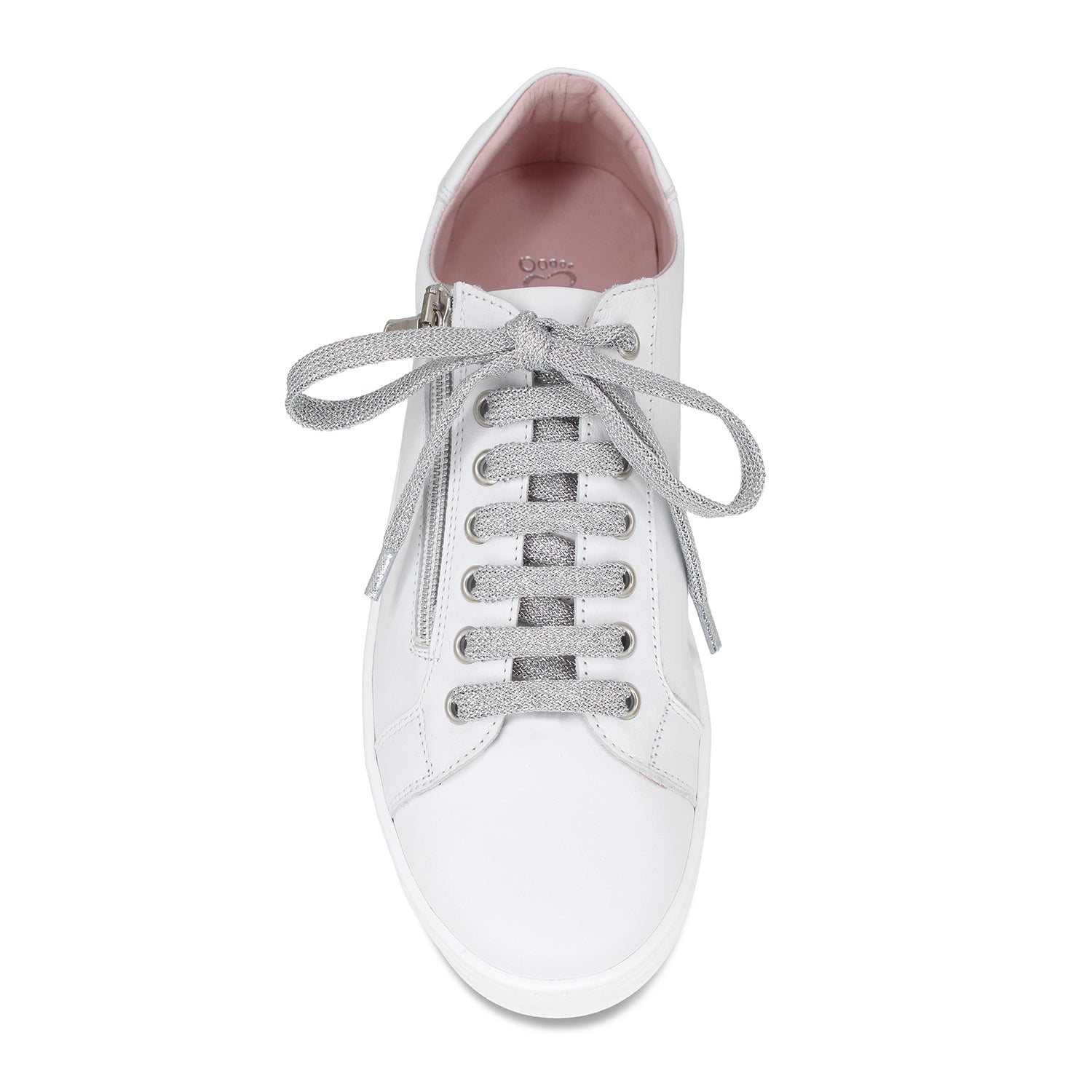 Hero: White Leather Shoes Sole Bliss