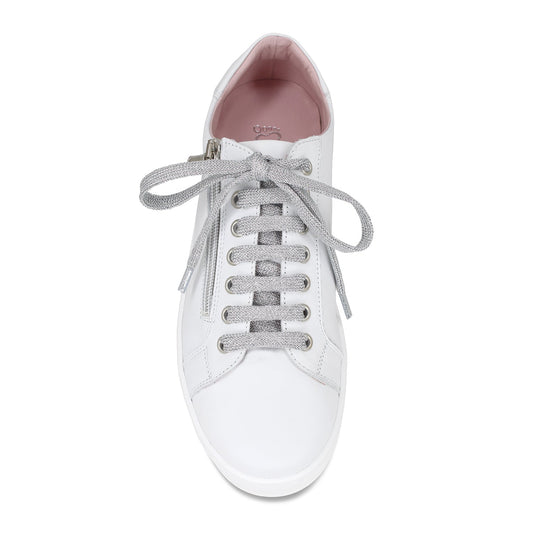 Hero: White Leather Shoes Sole Bliss