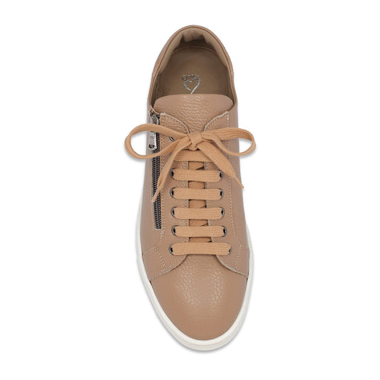 Stride: Camel Leather | Men's Trainers for Plantar Fasciitis Shoes Sole Bliss
