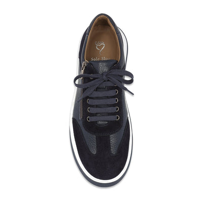 Shoes MEN'S Samson: Navy Leather & Suede Sole Bliss USA