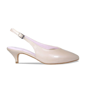 Shoes India: Pale Taupe Patent Leather Sole Bliss USA