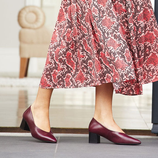 Ingrid: Plum Leather Shoes Sole Bliss