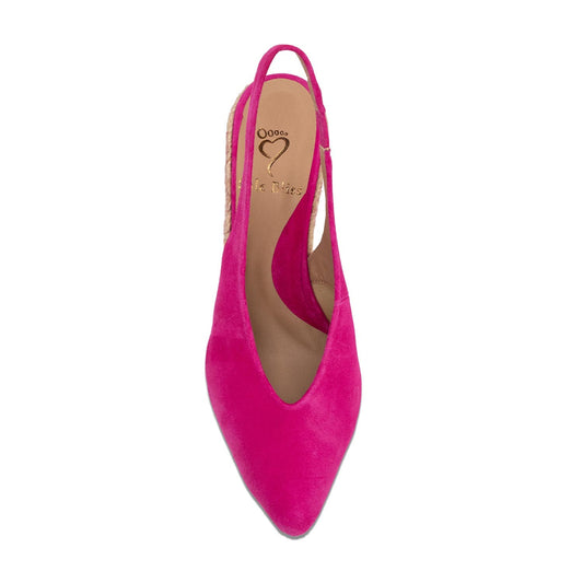 Java: Hot Pink Suede Shoes Sole Bliss