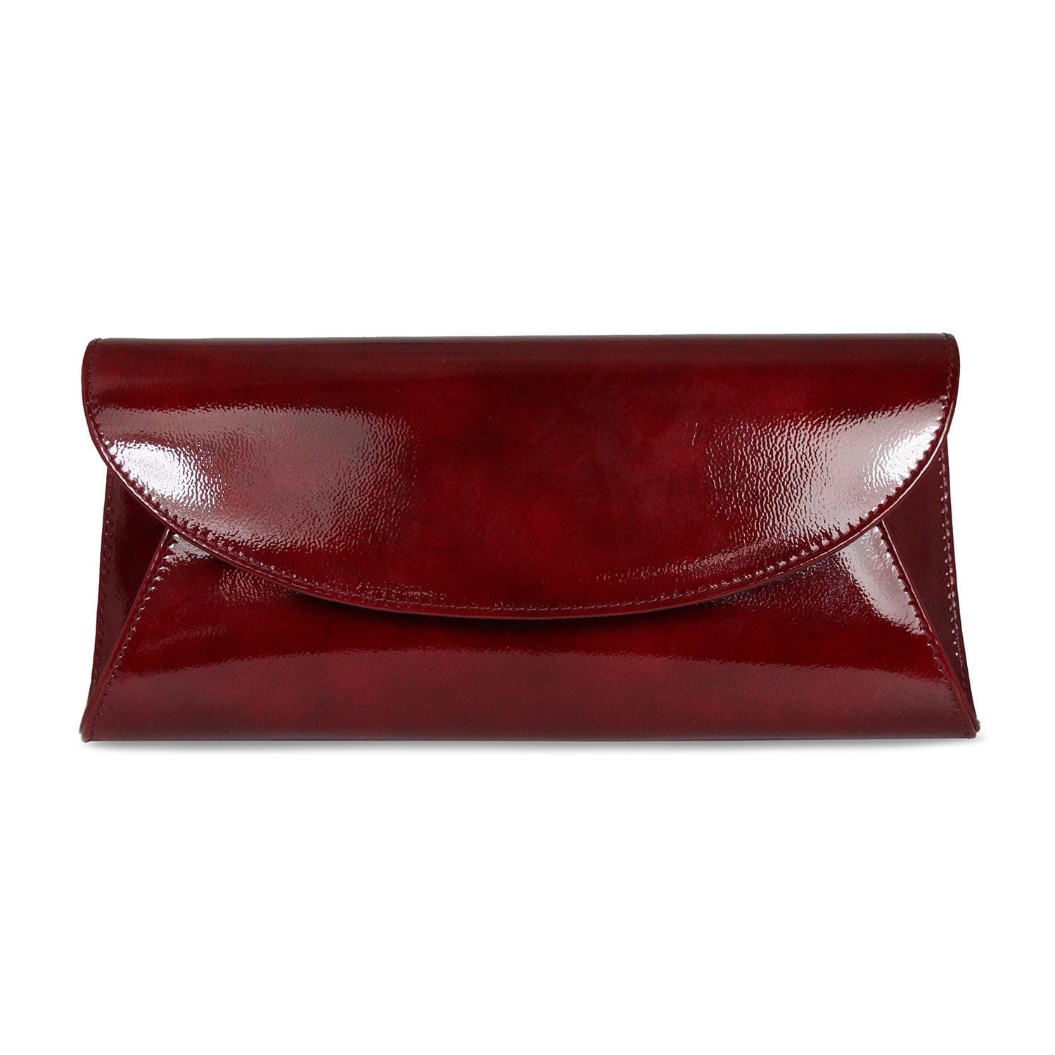 Jenna: Bordeau Patent Bags Sole Bliss
