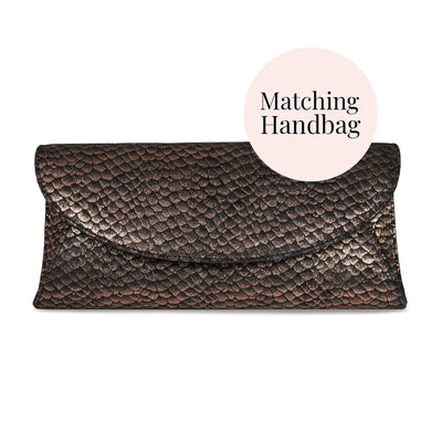 Shoes Luna: Metallic Suede & Black Patent Sole Bliss USA