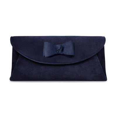 Jenna-Bow: Navy Suede