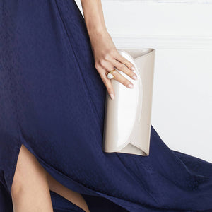 Bags Jenna: Pale Taupe Patent Leather Sole Bliss USA