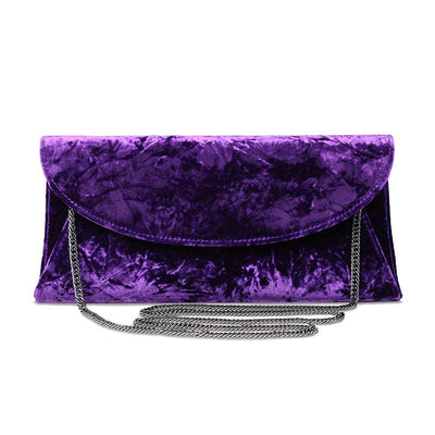 Purple Crystal Evening Bag Rhinestone Clutch Purse Prom Handbags | Baginning