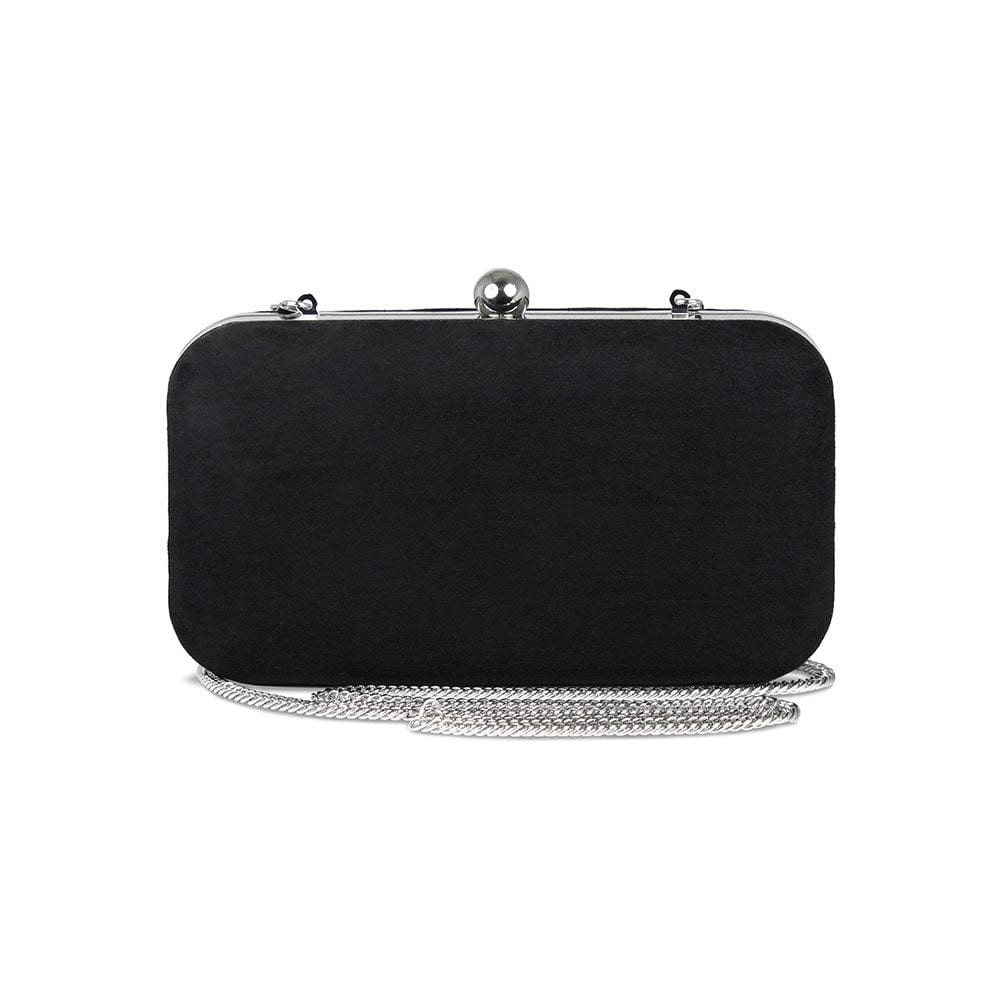 Jewel: Black Suede & Silver Bags Sole Bliss