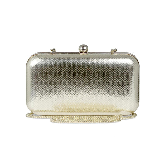 Jewel: Gold Snake Print Leather Bags Sole Bliss