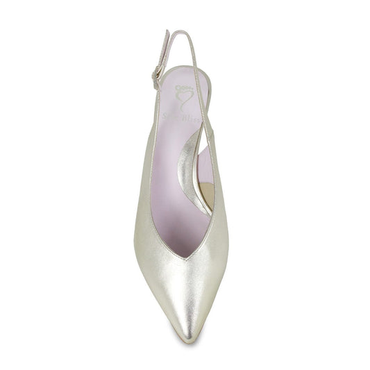 Kara: Gold Leather Shoes Sole Bliss